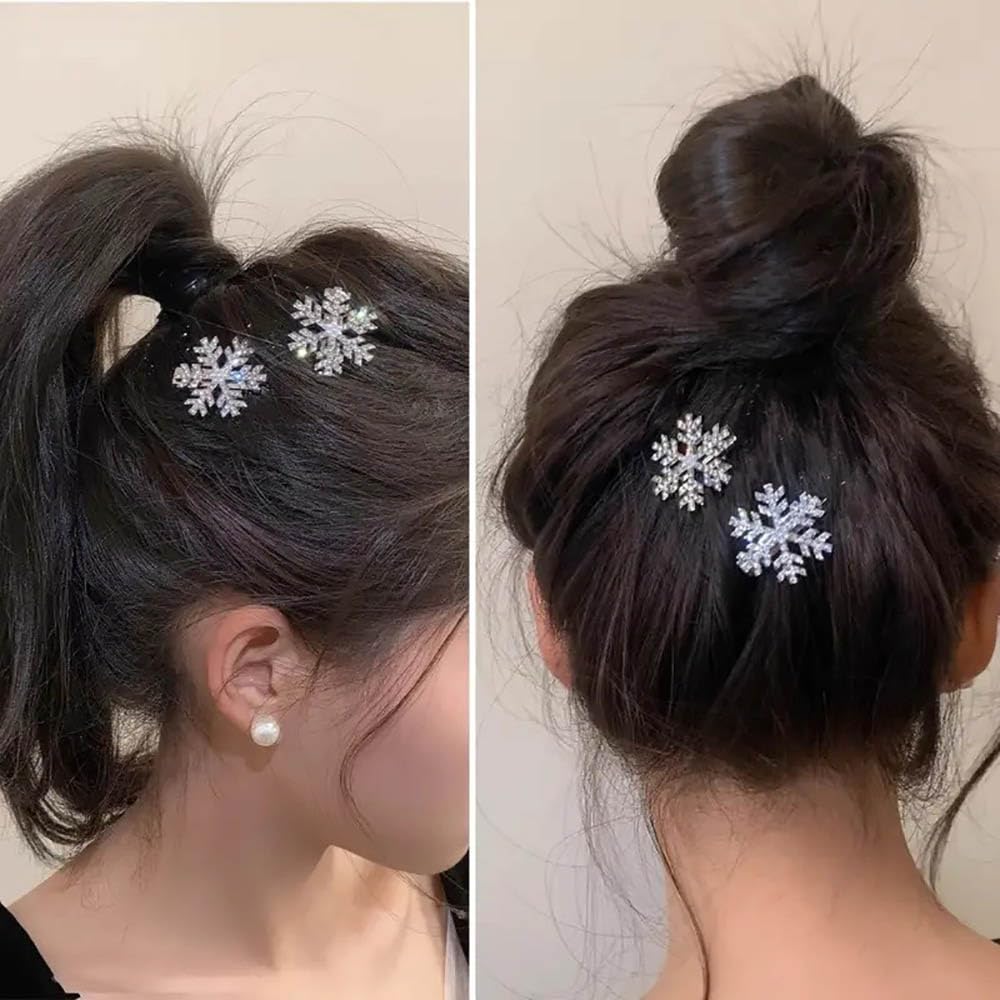 Amazon | クリスマス ヘアピン ヘアクリップ 5個セット キラキラ